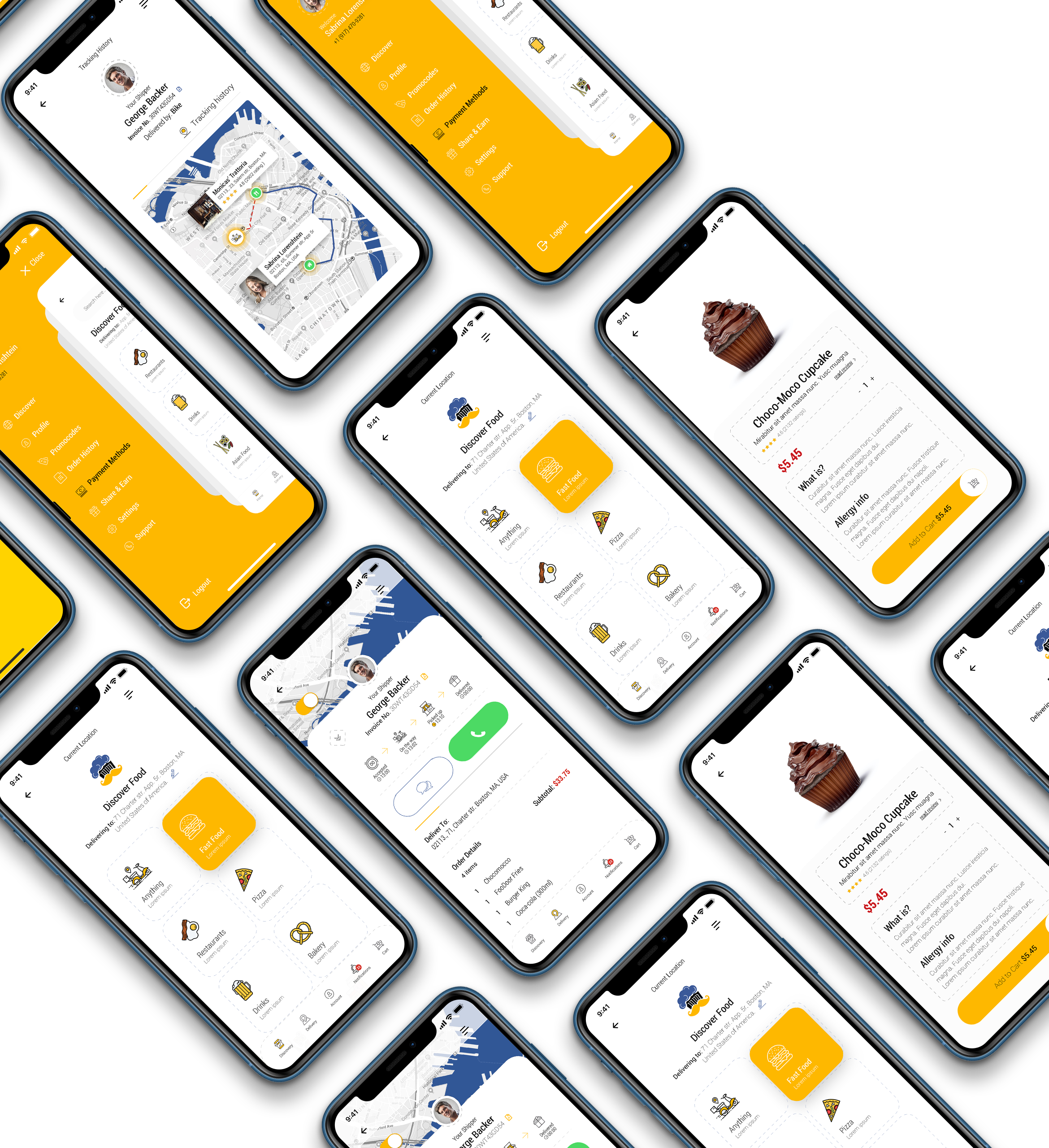 Dobule - Application de livraison de nourriture pour iOS et Android - 1