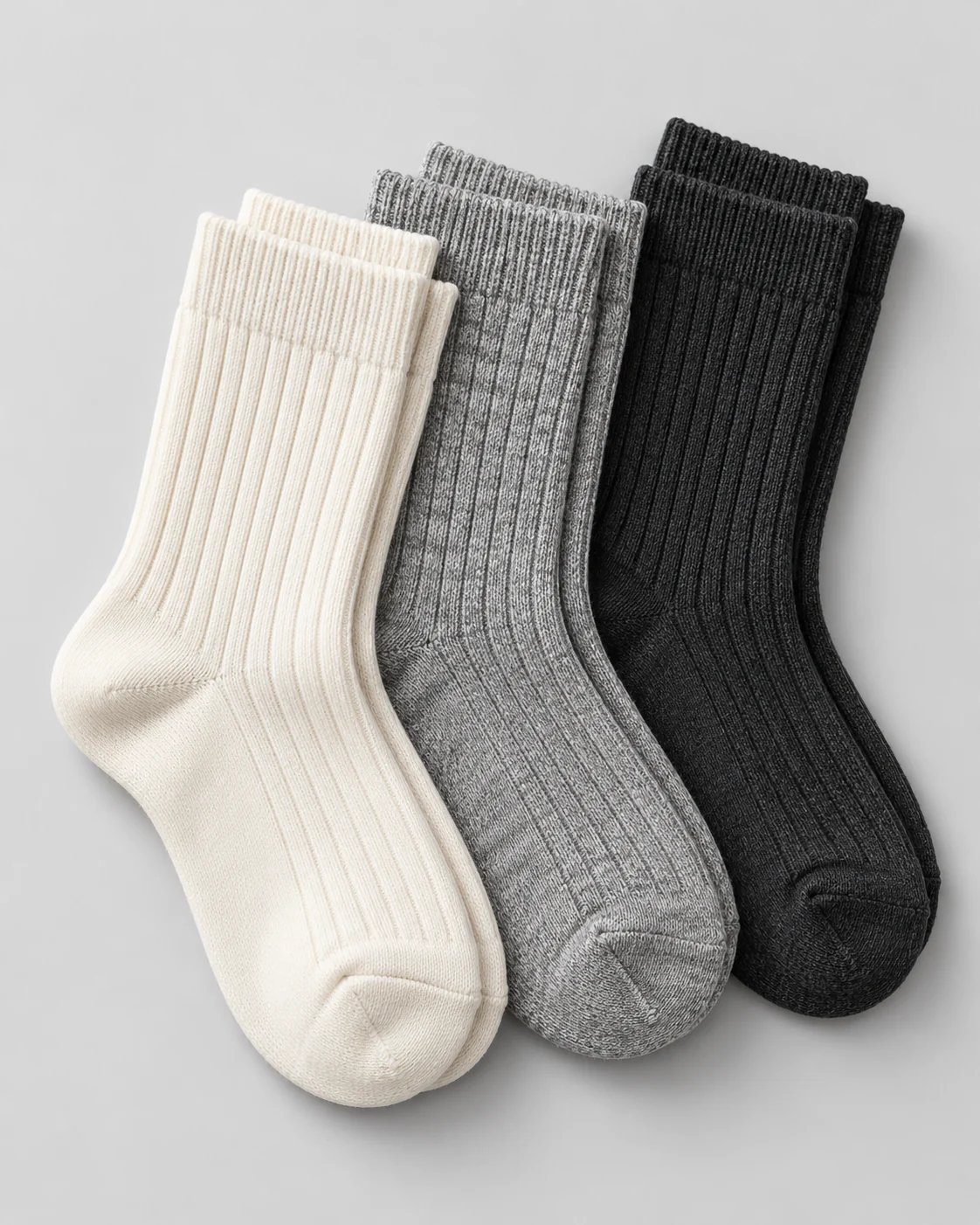 Rib Socks · 3 pack