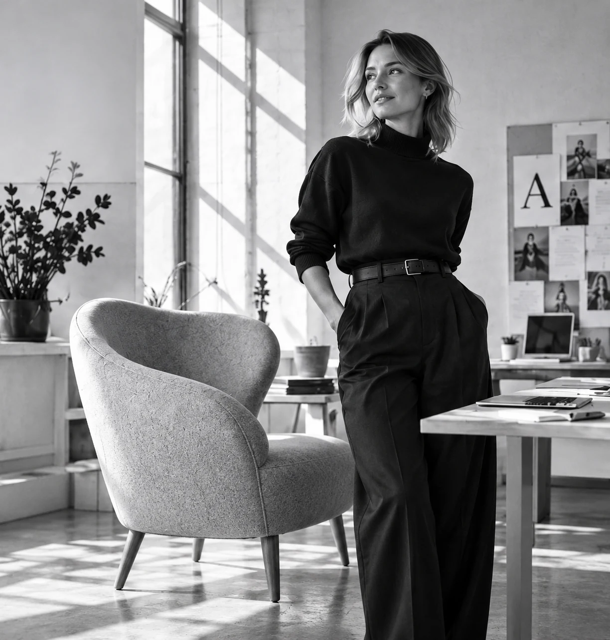 Atelier brand direction: portrait from the current shoot