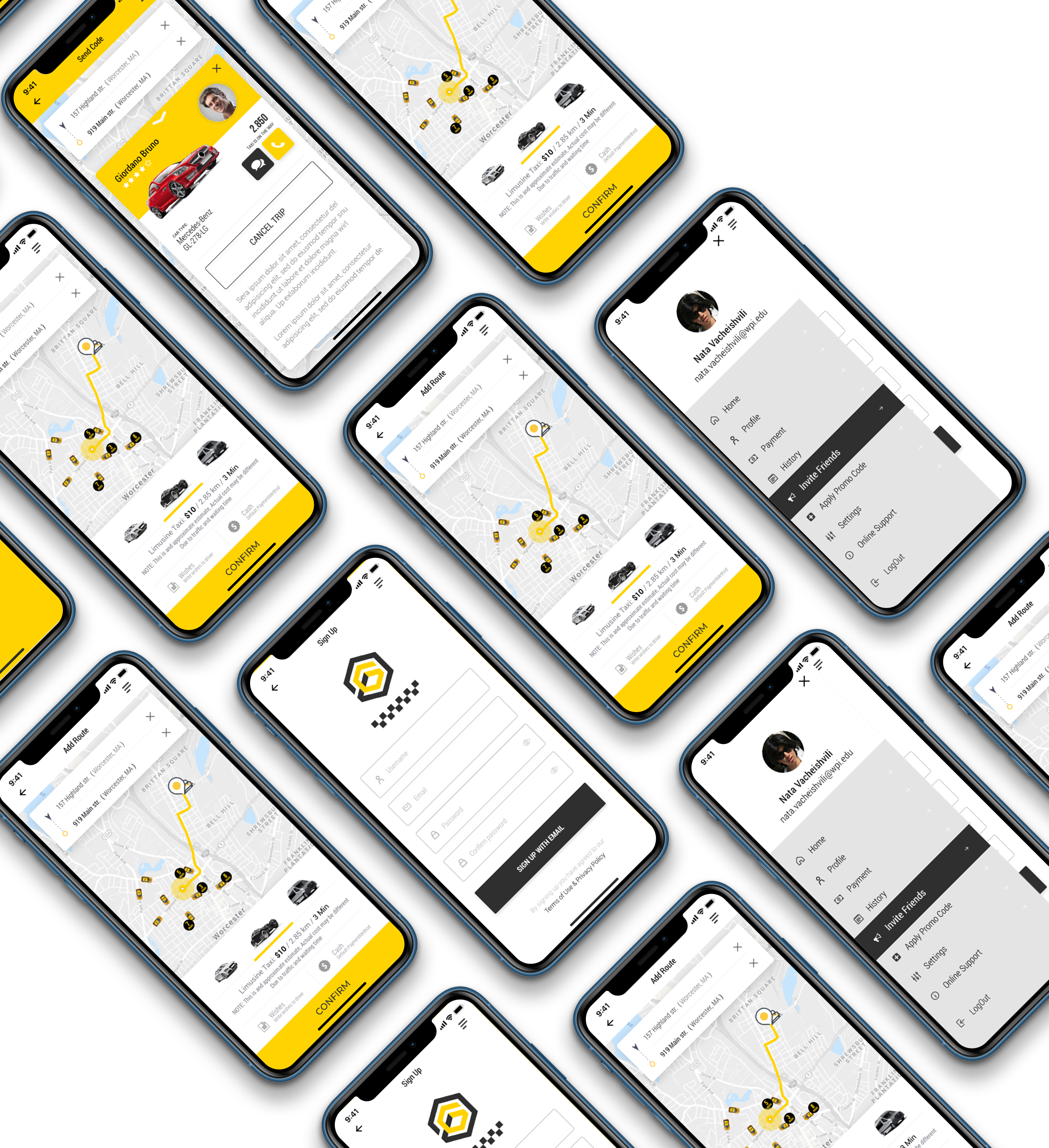 Gitex - Taxi HTML Mobile Application - 1