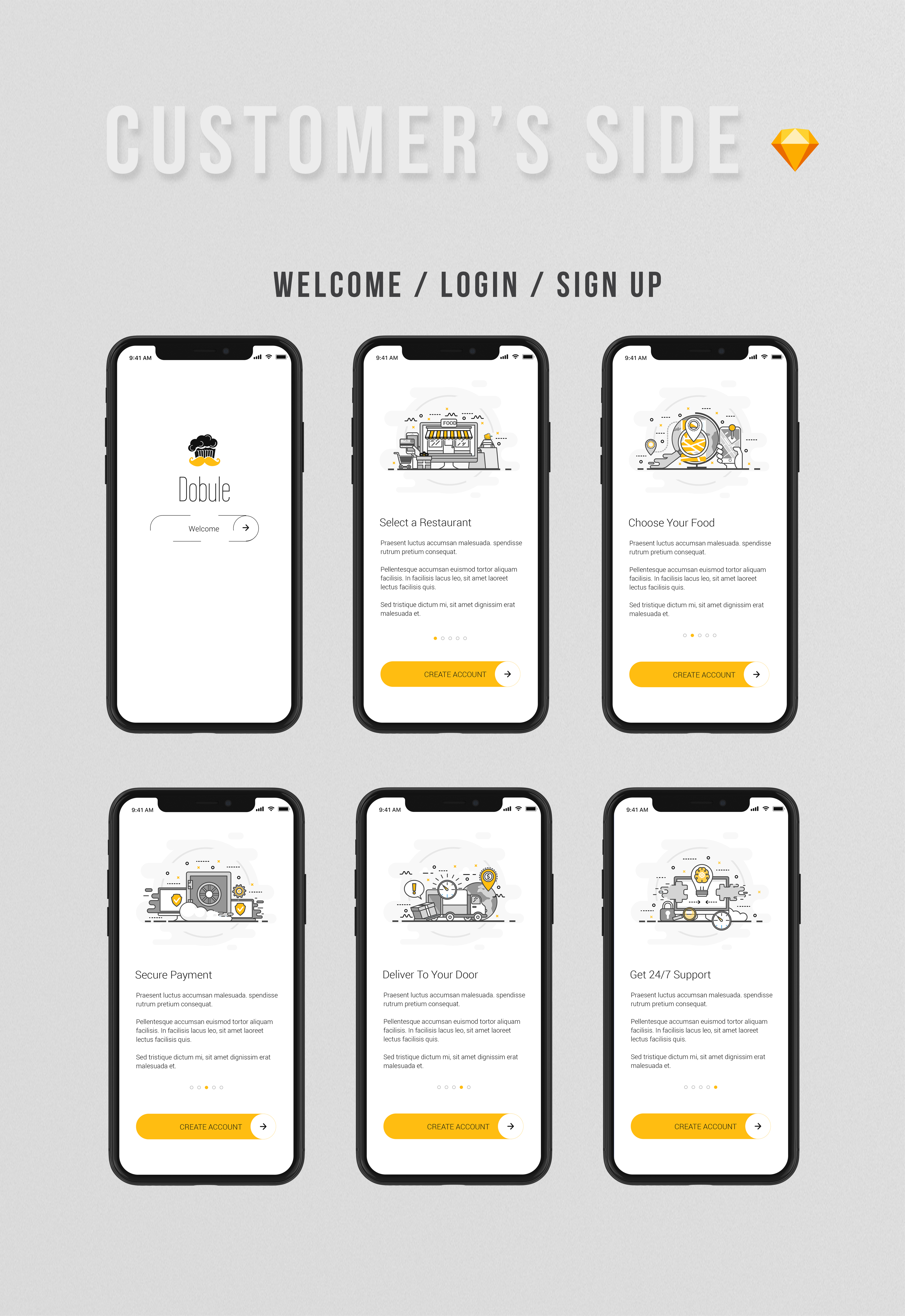 Dobule - Food Delivery UI Kit for Mobile App - 8